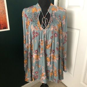 EUC Free People So Fine Printed Tunic XS *Sold Out Online*
